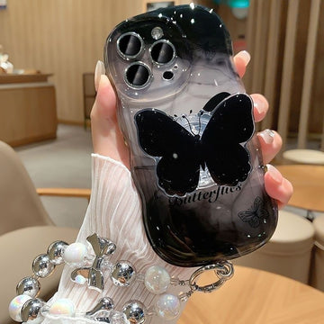 Butterfly Mirror Silicon Phone Case For iPhone