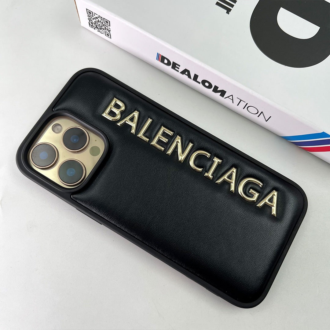 BLNCG GoldGlam Fluffy Leatherette Case