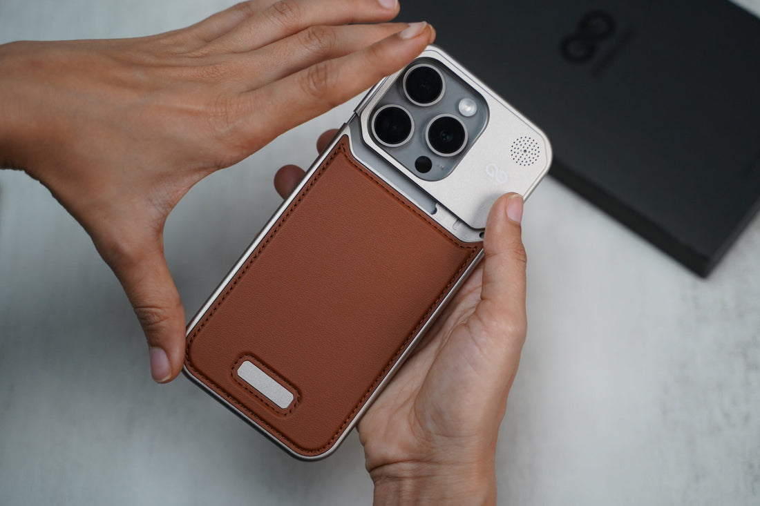 Vegan Leather Case With Titanium Frame
