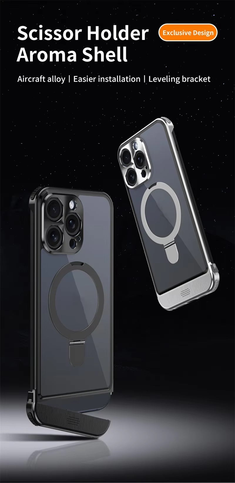 Scissor Holder Aroma Shell Case for iPhone
